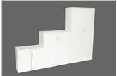 CK White Stationery Cupboards