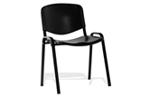 ISO Black Plastic Stacking Chair