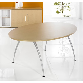 Hawk Oval Boardroom Table - Bologna Leg