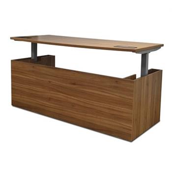 Executive Sit Stand Desk In Walnut