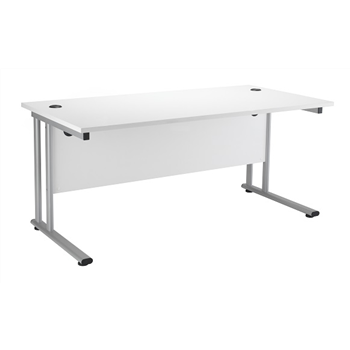 Start Rectangular Desk - Silver Legs