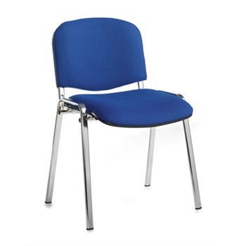 ISO Chair With Chrome Frame - Blue