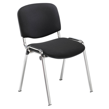 CK ISO Stock Chair - Chrome Frame - Black