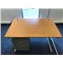 Used 1200 Beech Straight Silver 2 Drawer Mobile Pedestal