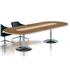 Executive Semicircular Ended Boardroom Table With Trumpet Base