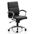 Classic Medium Back Managerial Chair - Black