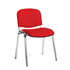 ISO Chair With Chrome Frame - Red