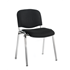 ISO Chair With Chrome Frame - Black