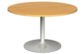 Circular Meeting Tables With Trumpet Base