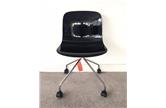 Troy Black Chair 4 Star Base on Castors 6 Available
