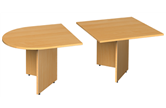 D-End Sectional Boardroom Table With Arrow Head Legs
