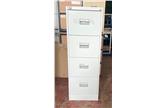 Used Silverline 4 Drawer in Light Grey with key