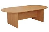 2.4m D-End Meeting Table