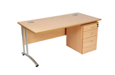 CK Straight Desks With Cantilever Legs