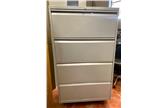 Used 4-Drawer Side Filing Cabinet in Grey