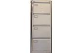 Used  Roneo Executive Grey 4 Drawer Filing Cabinet