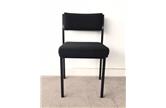 Black Stacking Chair Without Arms CKU1917