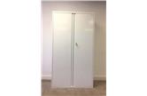Used White 1800mm High Metal Stationery Cupboard