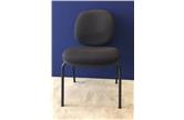 Black 4-Leg Chairs With Padded Seat & Back
