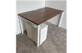 1400mm Walnut Bench Style Desk