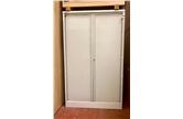 Used Silverline Grey Tambour Cupboards