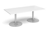 Rectangular Boardroom Table With Trumpet Bases
