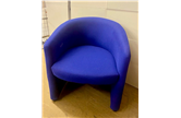 Tub Reception Chairs In Blue Fabric