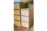 Selection of Wooden 2, 3 & 4 drawer Filing cabinets