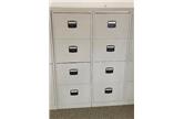 Used Midi 4 Drawer Filing Cabinet In Light Grey