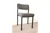 Used Charcoal Stacking Chairs without Arms CKU1577