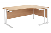 Start Radial Desks - White Legs