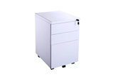 CK White Metal Pedestal Drawer Units