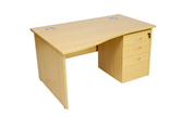 CK Wave Desks With Panel-End Legs