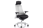 Flexi White Operator Chair With Headrest