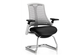 Flexi White Cantilever Chair