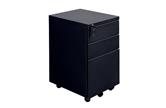 CK Black Metal Pedestal Drawer Units