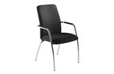 Venus High Back Chrome Frame Armchair