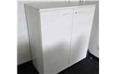 1530mm White Wooden Stationery Cupboard