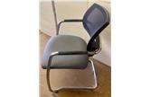 Mesh Back Visitor Chair - Cantilever Frame - Grey