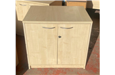 Used Maple Wooden Stationery Cupboards