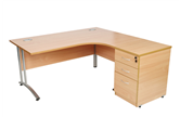CK Radial Desks With Cantilever Legs