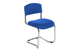 CS Chrome Cantilever Stacking Chair