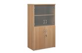 Metro Combination Bookcase Cupboards With Glass Doors