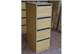 Nearly New Dams 4 Drawer Filing Cabinet In Light Oak CKU1255