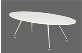 CK Oval Shaped Boardroom Table - White