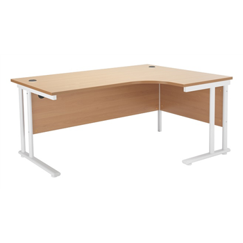 Start Radial Desk - White Legs