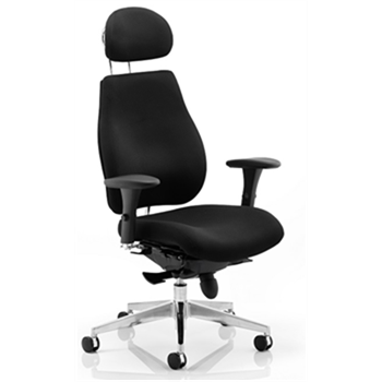 Chiro Plus Ultimate Chair - Black Fabric