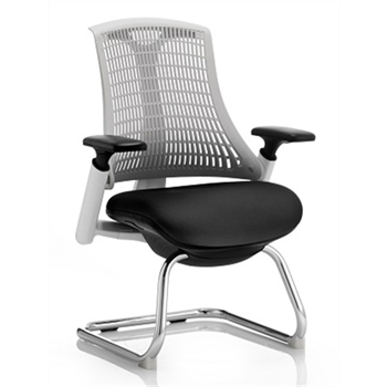 Flexi White Cantilever Chair