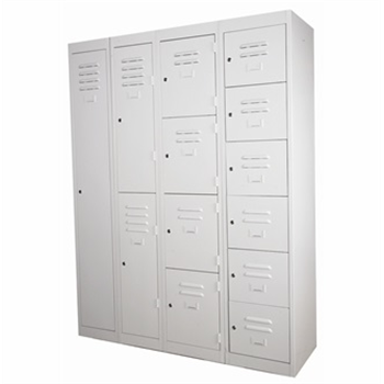 Industrial Metal Lockers - One, Two, Four & Six Compartments