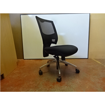 Used Black Operator Chair Mesh Back Without Arms Used Office